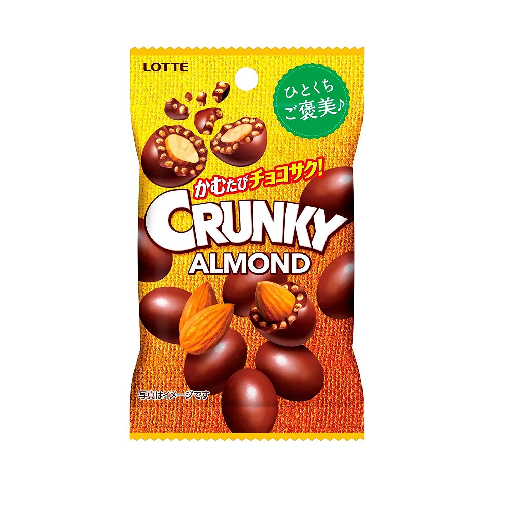 Lotte Crunky Almond Chocolate Pack 45g H A G INTER CO LTD