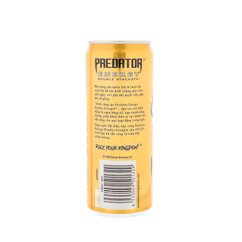 Predator energy drink double strength can 330ml H.A.G INTER CO., LTD
